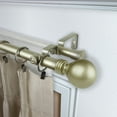 thumbnail image 2 of 1" Dia Adjustable 170"-240" Double Curtain Rod with Amirah Finials - Light Gold,(100-01-1603-D), 2 of 3