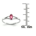 thumbnail image 5 of Primal Gold 10 Karat White Gold Geniune Pink Tourmaline Birthstone Ring, 5 of 7