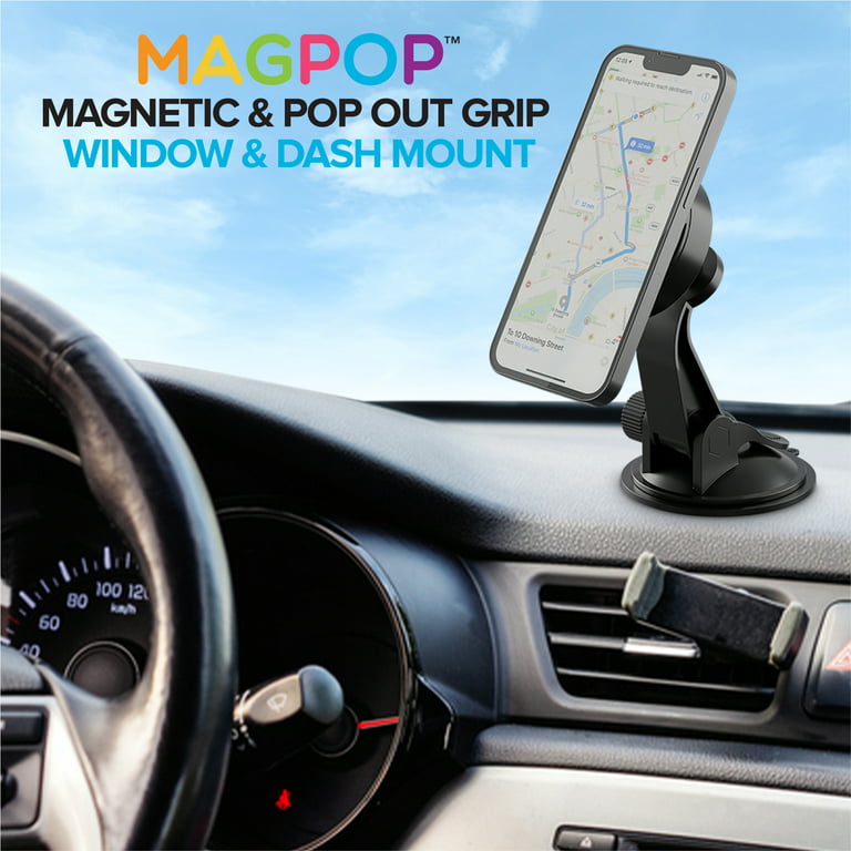 Premier Mag-Pop Magnetic Car Dashboard, Windshield Mount Phone, and Mobile  Device Holder, Black 