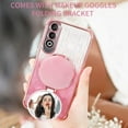 thumbnail image 4 of Kickstand Case for OnePlus Nord CE 4 Cover Soft TPU Silicone Phone Case with Luxury Magnetic Mirror Stand Shell for Women Men Anti-Fall Cover Compatible with OnePlus Nord CE 4 Case, 4 of 7