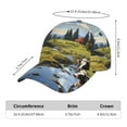thumbnail image 2 of Rateoe Pasture Cow A Pattern Baseball Cap Outdoor Cap Mountain Dad Hat - Unstructured Soft Cotton Cap-Adjustable UV Protection Cap, 2 of 6
