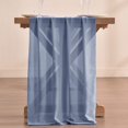 thumbnail image 2 of 2pcs Chiffon Table Runner Bulk 29x120 Inches Rustic Wedding Table Runner for Bridal Shower Wedding Party,2 Pieces,Dusty Blue, 2 of 7
