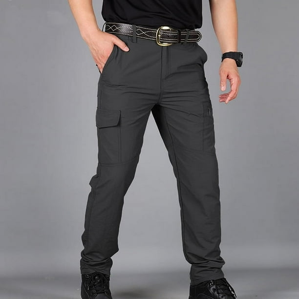 Pantalones de verano de secado rápido, monos para hombre, pantalones deportivos para exteriores, pantalones de montañismo, impermeables, de talla grande, ligeros, de secado rápido, sueltos