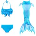 thumbnail image 1 of Traje de baño de cola de sirena Traje de baño de sirena Ropa de sirena Bikini Ropa infantil de moda linda sirena, 1 of 5