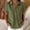 *Army Green, variant on Women's V Neck Collared Short Sleeve Shirt,Casual Loose Fit Blouse Army Green,Women's Plus S