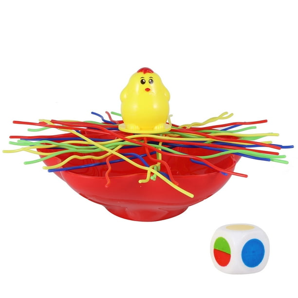 FELTECHELECTR Juego de equilibrio con palitos de fideos de pollo, juguete de mesa para niños y niñas (colores surtidos)