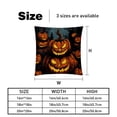 thumbnail image 5 of Pumpkin Velvet Pillow Covers Set of 2 with Unique Patterns for Decorative Pillows - 16x16, 18x18, 20x20 Inches for Various Occasions, 5 of 6