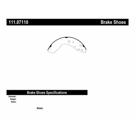 Centric Parts 111.07110 Brake Shoe