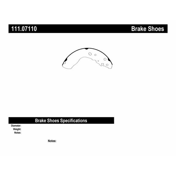 Centric Parts 111.07110 Brake Shoe