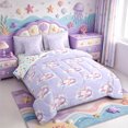 thumbnail image 2 of Manfei Colorful Axolotl 7 Pieces Full Size Bedding Sets,Underwater Amphibian Full Size Bed in a Bag,Colorful Stars Reversible, 2 of 7