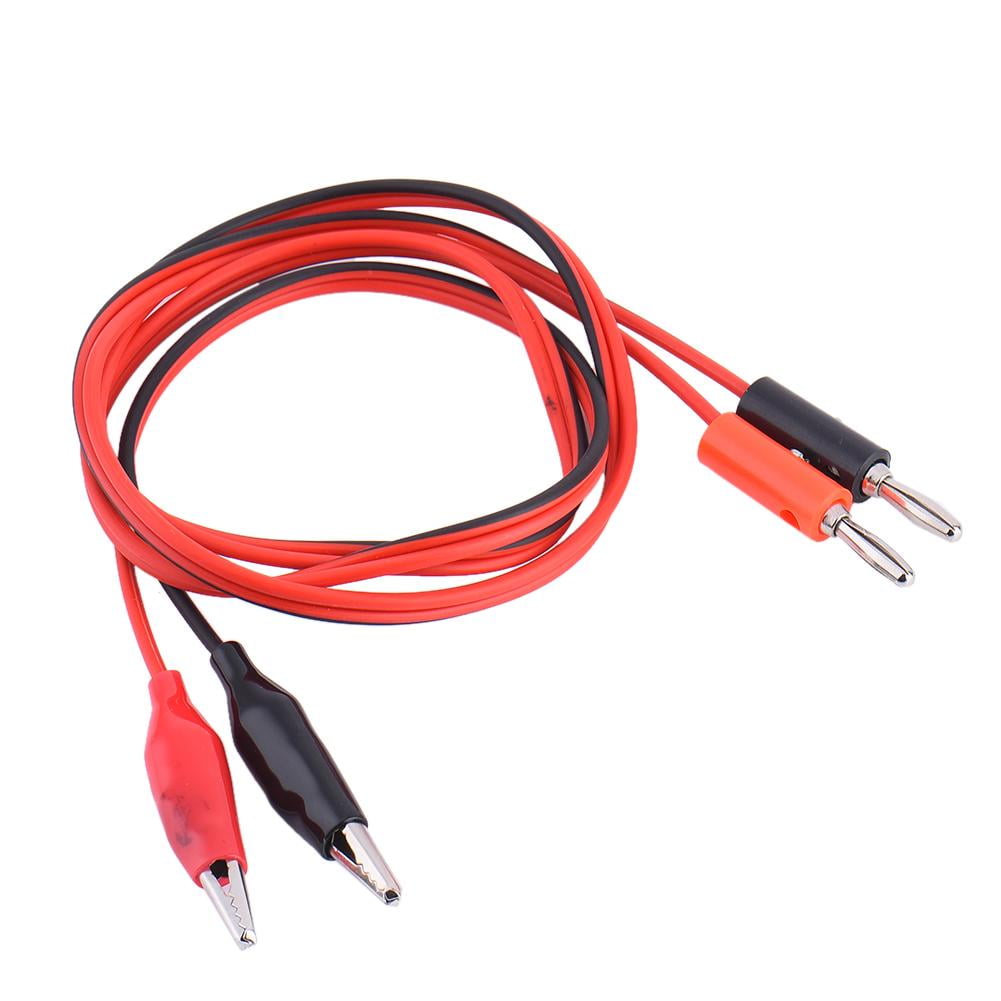 huis Iets succes Younar Alligator Test Cord Lead Clip to Banana Plug Banana Plug to  Alligator Clip Power Supply Test Cord for Multimeter Test 1 Pair -  Walmart.com
