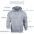thumbnail image 5 of Gildan Adult Heavy Blend Fleece Hooded Sweatshirt, Size Small to 3XL, 5 of 7