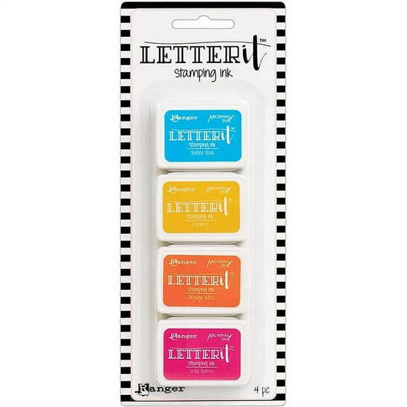 Ranger Letter It Stamping Ink Set -#3