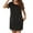 Black, variant on Sleep Shirts For Women Short Sleeves Nightgown Super Soft Sleepwear Comfy Cotton Nightshirts With Pocket Pajama Dress Causal Loose Fit Home Wear