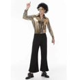 thumbnail image 3 of Adult Couple 60s 70s Retro Disco Hippy Hippie Costume for Men Women Bronzing Carnival Party Halloween Fancy Dress, 3 of 3