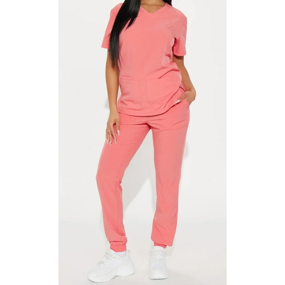 Coral Jogger Medical Scrub Sets