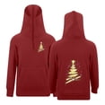 thumbnail image 4 of Tanghaowl Kids Sweatshirts Boys Print Hooded Pullover Sweatshirt with Zipper Eyelets and Pocket for Kids Casual Outfit Red 11-12 Years, 4 of 5