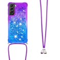 thumbnail image 3 of Funda para Samsung Galaxy S21 5G Brillantina Líquida Divertida Reluciente y con Cristales en Movimiento Cuerpo Cruzado con Cordón Ajustable, 3 of 5
