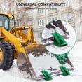 thumbnail image 3 of Mescukay 2PCS Tractor Bucket Protector Ski Edge Protector, Heavy Duty Steel Bucket Attachment for Snow Leaves Removal, Spreading Gravel, with L-Shape Wrench Attachment, 3 of 8