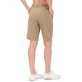 thumbnail image 6 of Little Donkey Andy Women's 10 Inch Bermuda Lightweight Quick Dry Shorts Stretch Golf Hiking Travel Khaki Heather XS, 6 of 6