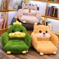 thumbnail image 5 of Cojín para silla, cojín grueso para asiento, decorativo para el hogar, 1 unidad, 55x55x55CM, almohada de gato de peluche Shiba Inu, oferta, 5 of 5