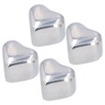 thumbnail image 2 of Pierres de Whisky, 4Pcs Multi-Usage Durable Réutilisable Unique en Métal Glaçons pour Boissons Vin pour Bar, 2 of 8