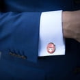 thumbnail image 3 of Valentine's Day Men's Shirt Cufflinks made of Stainless Steel for Formal Attire, 3 of 6