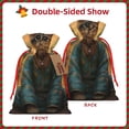 thumbnail image 2 of Pofeuu Sunflower Meditating Cat Print Burlap Bags with Drawstrings Drawstring Gift Bags Pouch Bag for Thankgiving Birthday Party Gift Wrapping Treats and Party Favors-Medium, 2 of 9