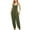 Green, variant on Jumpsuits for Women Spring Summer Sleeveless Square Neck Wide Leg Pants Rompers Overalls with Pockets Black XXL
