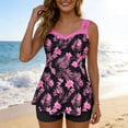 thumbnail image 7 of HAPIMO Tankini Swimsuits for Women Two Piece Modest Bathing Suits Flowy Floral Print Swim Top with Boyshorts Summer Swimwear Sets for Beach Pool Vacation Multicolor XXL, 7 of 7