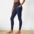 thumbnail image 2 of GEWSEY High Waisted Leggings with Pockets for Women Full Length Capri Buttery Soft Stretchy Yoga Pants (Navy, M), 2 of 9