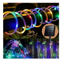 Christmas String Lights, Multicolor Solar Rope Lights Outdoor 72ft 200 LEDs Copper Wire Tube Lighting Waterproof Holiday Christmas Yard Patio Road Pathway Decoration Fairy Lights (Multicolor)