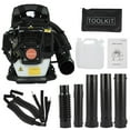 thumbnail image 2 of Floseru 52CC Backpack Leaf Blower – Gas Powered 550 CFM 200 MPH High Airflow for Lawn Care, Low-Vibration Harness, Clears Leaves, Debris & Snow, 2 of 9