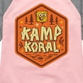 thumbnail image 3 of Kamp Koral - Kamp Koral Badge - Toddler & Youth Girls Raglan Graphic T-Shirt, 3 of 6