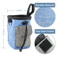 thumbnail image 4 of Dog Treat Training Pouch,Puppy Treat Bag with Collapsible Water Bowl and Built-in Poop Bag Dispenser – Blue, 4 of 6