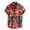 Red, variant on Outdoor Top for Men Fashion Button Down Printed Short Sleeve Lapel Tnak Top for Men,Red,S