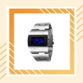 thumbnail image 2 of Men's Simple Design LED Digital Display Watch Party Banquet Simple Design Electric Boys Students Electric Alloy Wristwatch Accessory Birthday Gift, 2 of 9