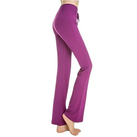 Yoga Sports Pants Women Low Waist Full Length Loose L Size