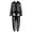 White stripes, variant on Usaibhir Boys Girls Halloween Skeleton Costume Unisex Comfy Zip Up Jumpsuit Skull Hoodie Cosplay Outfit for Kids 3-12T