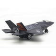 thumbnail image 4 of Simución de aleación de fundición a arrojar hacia atrás luz sonido Airline Fighter modelo de soporte Negro CUTICAT Modelos de aviones en miniatura, 4 of 7