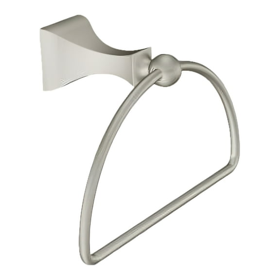 Moen DN8386BN Retreat Towel Ring in Spot Resist Brushed Nickel