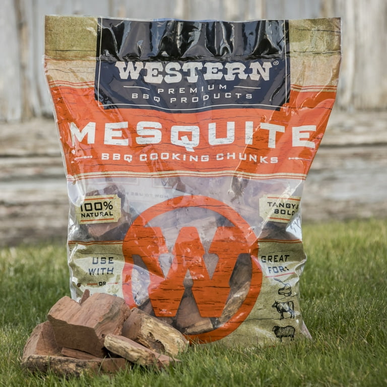 Western Premium BBQ Products Mesquite BBQ Cooking Chunks 570 Cubic inches