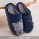 thumbnail image 3 of Pantuflas JAMW Dibujos Animados Invierno Casa Algodón 42-43 Niño Azul Oscuro, 3 of 4