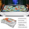 thumbnail image 4 of Kdxio Retro Seamless Flying Butterflies Print Front Windshield Sun Shade,Folding Auto Sunshade for Car Truck SUV-Small, 4 of 7