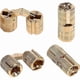 thumbnail image 1 of 4pcs Cylinder Hinges Brass Hidden Concealed Hinge - Invisible Barrel Hinge for DIY Jewelry Box Hand Craft, Gold (10mm), 1 of 4