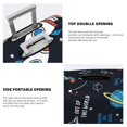 thumbnail image 5 of Easygdp Space Double-Sided Printed Elastic Suitcase Protective Cover,Invisible Zipper, Business Trip Luggage Cases,Washable And Resistant To Falling -X-Large, 5 of 9