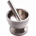 thumbnail image 1 of Kitchen Mortar with Pestle, Spice Mortar, Stainless Steel, 1 of 5