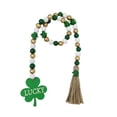 thumbnail image 2 of Decoraciones del Día de San Patricio, Accesorios del Día de San Patricio, Cuentas del Día de San Patricio, Cuentas del Festival Irlandés, Cuerda de Cáñamo, Borla, Cuentas de Madera, Colgante Decorativ, 2 of 6