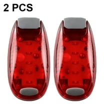 HIBIBUD 2 Pcs USB Rechargeable LED Safety Light - Bright Bike Tail Light Works Brilliantly As Running Light For Joggers, Pets, Bicycle Strobe Or Rear Clip On Lights - Red