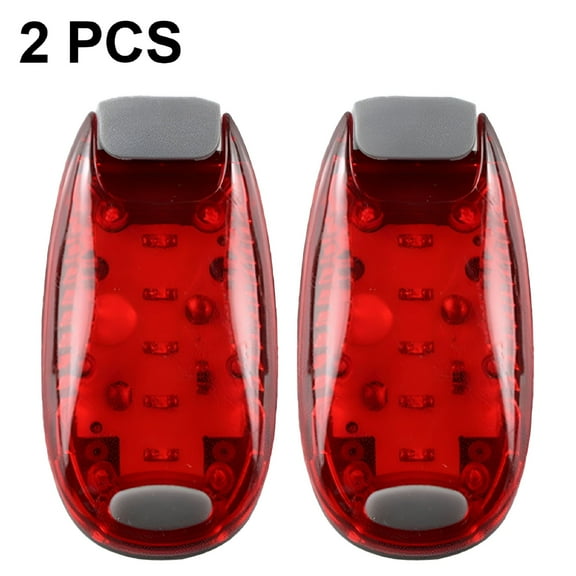 HIBIBUD 2 Pcs USB Rechargeable LED Safety Light - Bright Bike Tail Light Works Brilliantly As Running Light For Joggers, Pets, Bicycle Strobe Or Rear Clip On Lights - Red